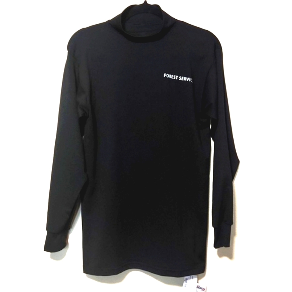 USFS Forest Service Elbeco Ufx Base Layers Black Mock Turtleneck Men's Medium